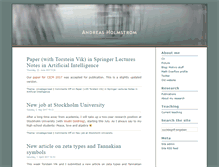 Tablet Screenshot of andreasholmstrom.org